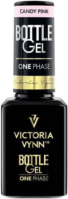 UV LED NAIL EXTENSION NEW BOTTLE GEL ONE PHASE Candy Pink 15ML