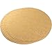 Cake Boards Rounds - 3 Piece Gold Foil Pizza Base Disposable Drum Circles, Corrugated Paper Board, 14 Inches in Diameter