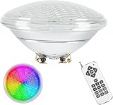 Spot De Piscine LED - Lampe Submersible Encastrée, Ampoules De Piscine 12v Par56, avec Télécommande, Lumières Immergées LED à Distance, Spots Encastrés étanches Ip68, pour Piscine Enterrée