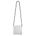 Boland 36005 Handtasche Sequins, Damen, Silber, 18 cm