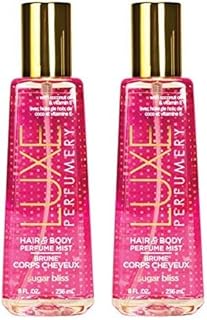 Luxe Perfumery Hair & Body Perfume Mist Sugar Bliss, 8.0 fluid ounce (F98430-15-SG) (Pack of 2)