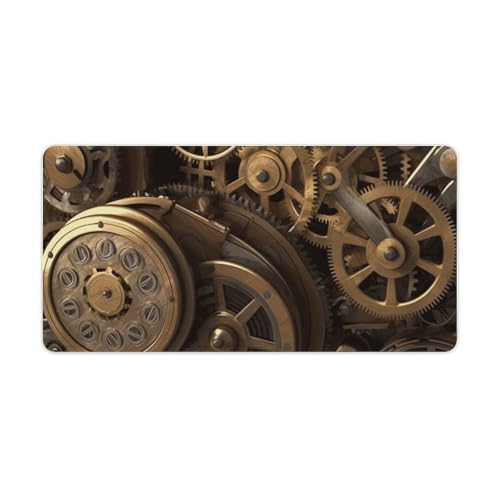 Tapis de souris décor de bureau engrenages steampunk de haute qualité