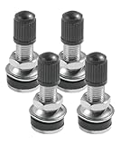 Xibao 4PCS Valvula Coche,Válvula para Ruedas de Automóvil,Valvula Rueda Coche con Tapa,Compatible con la Mayoría de Coches,Motos,Bicicletas,Bicicletas de Montaña,Patinetes Eléctricos,etc