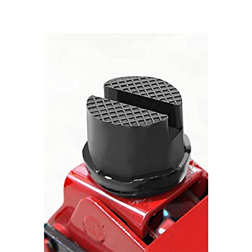 Hpdmc Floor Jack Rubber Pad, Universal Slotted Frame Jack Adapter, Weld Side Frame Rail Protector, Pack Of 2 Black #TOP8