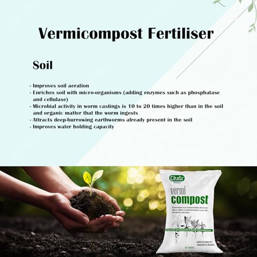 Image of Vermicompost Organic Manure for Home Garden, Pots and Farming (25 Kg)
