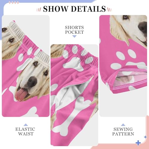 Personalized Face Pajamas Pants Black Pet Paw Bone Custom Photo Pajama Sleep Pant Long Pj Bottoms S4