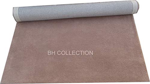 Image of Classical Look Plain Handmade Carpet with Super Soft & Pure Woolen Carpet for Your BEDROOMS & Living Room with 1 INCH Pile Height 2.6 X 10.0 FEET (75x300 cm)