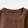 Sweatshirts Womens Casual Long Sleeve Graphic Tee Shirts Crew Neck Sweatshirts Pullover Tops For Women (Brown, XXL) #3
