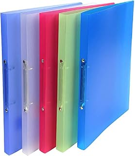 Exacompta - Ref. 54160E - 1 Chromaline translucent flexible PP binder - 2 round rings, diameter 15 mm - Spine 20 mm - External dimensions: 32 x 25 cm - Format to file A4 - Colour: colorless