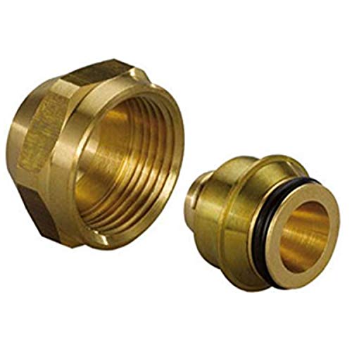 Vario Kompressionsadapter 20x1,9/2,0-G3/4" FT Euro zum Anschluss des evalPEX-Rohr an den Krümmer, verchromt (Referenz 1065290)