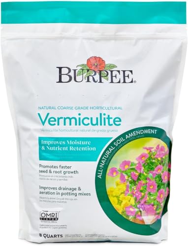 Image of Burpee Vermiculite, 8 Quart | Organic | For Seed Starting | Water Retention | Pack of 6