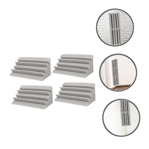 Kisangel 4pcs Paneles Trampa de Graves Paneles de Pared Absorbentes de Sonido Espuma Aislante Acústica para Estudios de Grabación miniatura 4