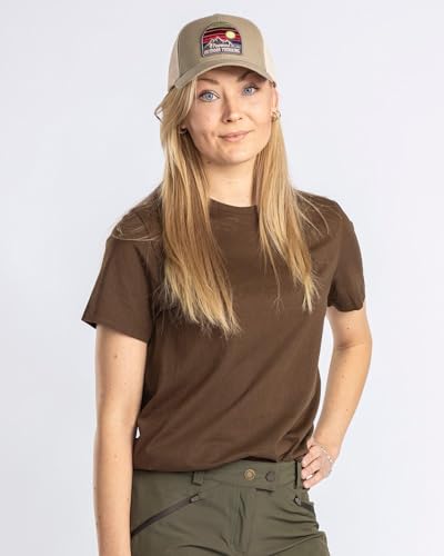 Pinewood 3447 3-Pack Damen T-Shirt Green/H.Brown/Khaki (720) M