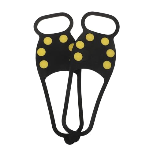 HANABASS 1pair - Shoe Traction Spikes Ice Cleats for Non-Skid Grippers for Boots and Fits for Hiking and Outdoor Activities