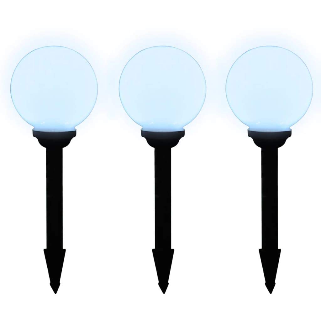 Tidyard 6 TLG.LED Solarlampen-Set 20 cm mit Erdspieß,Solar-Leuchten sind perfekt für Ihren Garten, Terrasse, Hof, Balkon,LED Solar-Kugelleuchte LED-Solarleuchten,Stromquelle: Sonnenenergie