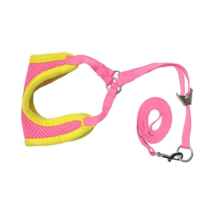 RvPaws Adjustable Soft Mesh Comfort Padded Vest Harness for Small Dogs, Cat, Rabbit, Puppies - Pink (B0BMLW3LL3) Amazon Price History, Amazon Price Tracker