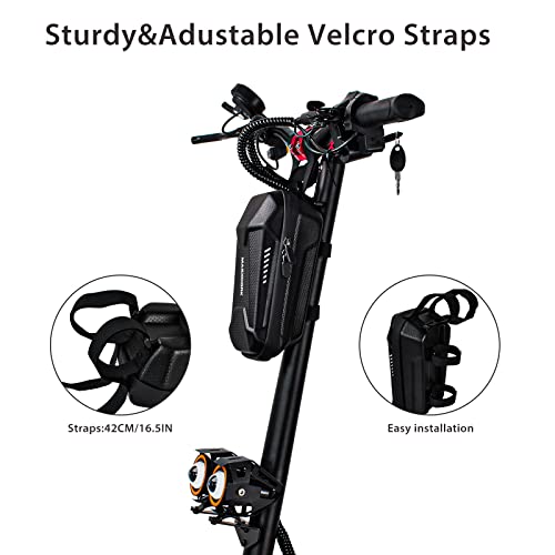 Masxodrk Universal Scooter Handlebar Bag, Eva Electric Scooter Bag Accessories, Waterproof Scooter Front Bag For Carrying Charger Repair Tools Phone&Large Capacity&Portable (3L) #TOP3