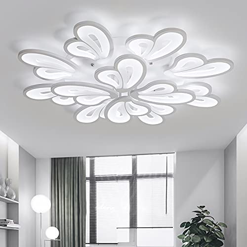 Plafonnier LED moderne papillon à intensité variable avec télécommande pour salon - 3