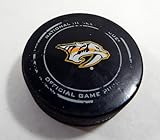 2017 Nashville Predators Vs. Chicago hawks Game Used Puck DP61275 - NHL Unsigned Game Used Pucks