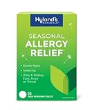 Hyland's Indoor and Outdoor, Non Drowsy Seasonal Allergy Relief Pills, For Sneezing, Runny Nose, Itchy and Watery Eyes, Nose or Throat, Safe and Natural, Quick Dissolving Tablets, 60 Count