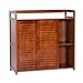 Bambus-Lagerregal,Einfacher Teeschrank,Küchen-Sideboard,Moderner Esszimmerschrank,Praktischer Vorratsschrank,Lagerregal-A 83,5x32x82cm(33x13x32inch) Lagerregal