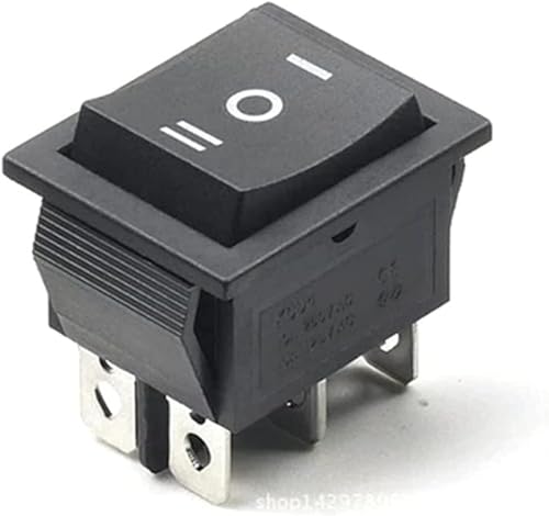 Interrupteur à bascule KCD4 6 broches 3 positions vert avec lumière 16A 250VAC d'alimentation