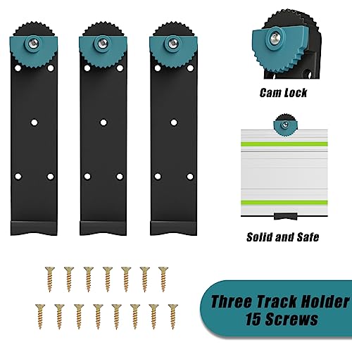 Track Holder For Makita/Festool,Track Saw Guide Rail Rack For DeWalt Guide Rail-Set of Three