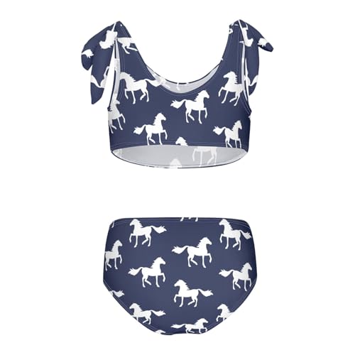 Image of CaTaKu Girls Swimsuits Two Piece Swimwear Cute Bikini Set Tankini Hawaiian Beach Sport Bathing Suit for Girls Size 3-12T