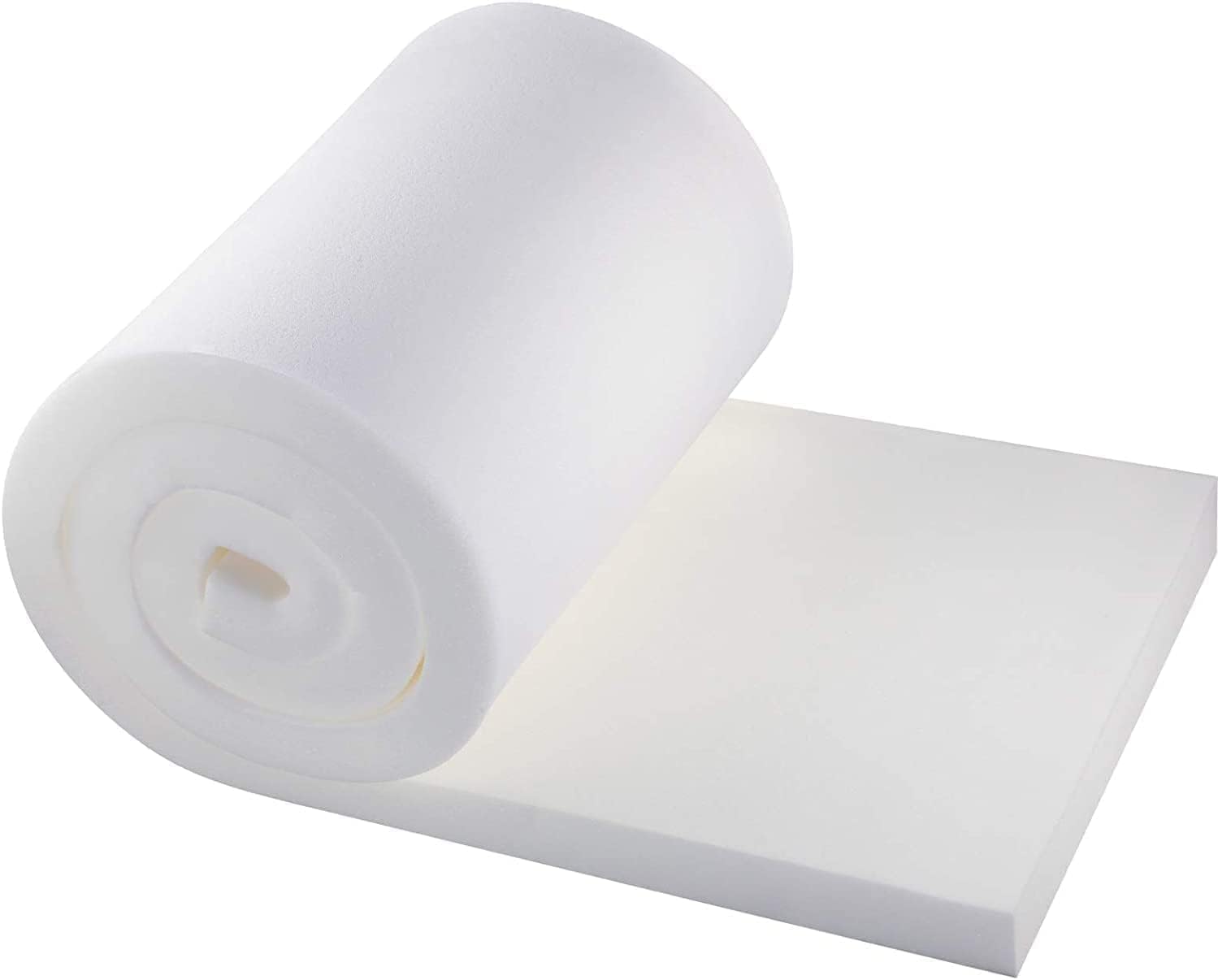 Luxe & Komfort® High Density White Foam Sheet 80" X 20" / 200 CM x 50 CM [0.5 to 6 Inch Thickness] (80 x 20 x 5)