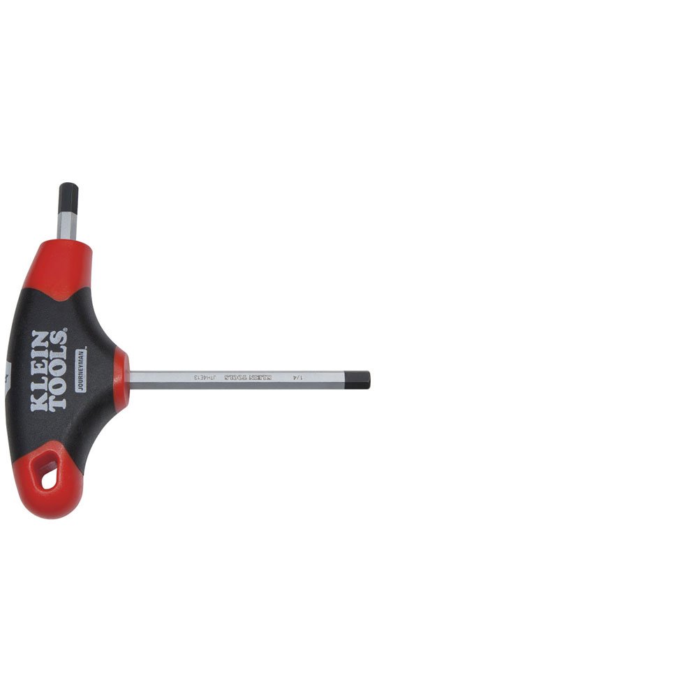 KLEIN TOOLS JTH4E13 1/4-Inch Hex Key with Journeyman T-Handle, 4-Inch