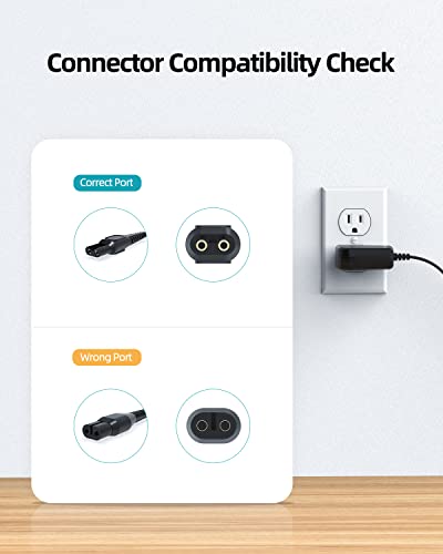Charger Cord Fit For Philips Norelco Charger 15V Shaver Hq8505 7000 5000 3000 9000 Series Electric Shaver Razor,Aquatec,Arcitec,Multigroom Beard Trimmer Replacement Hq8505 Power Cord Adapter Supply #TOP1