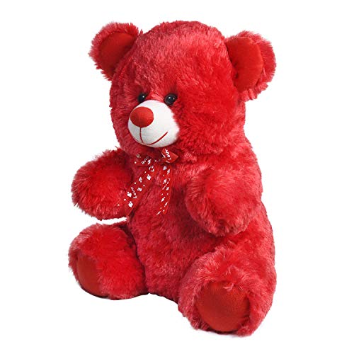 Image of Ultra 15 inch Teddy Bear Fully Stuffed Soft Plush Toy for Kids & Adults in Red | Perfect for Snuggling & Playtime | Animal Toy Birthday | Anniversary | Christmas | Diwali | Home Decor