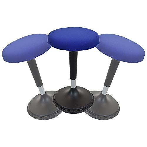 Limited Stock WOBBLE STOOL Standing Desk Balance Chair for Active Sitting. Tall ergonomic adjustable height swiveling leaning perch perching ergonomic sit stand high computer chair swivels 360 for adults kids