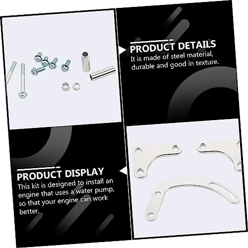 SOLUSTRE 1 Conjunto De Suporte Da Bomba De Direção Direção Hidráulica Suporte Da Bomba Ajustável Peç