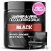 Black Leather Recoloring Balm - Leather Repair Kits for Couches - Leather Color Restorer for Furniture, Car Seats, Belt, Boots - Leather Repair Cream for Upholstery - Refurbishing Black Leather Dye