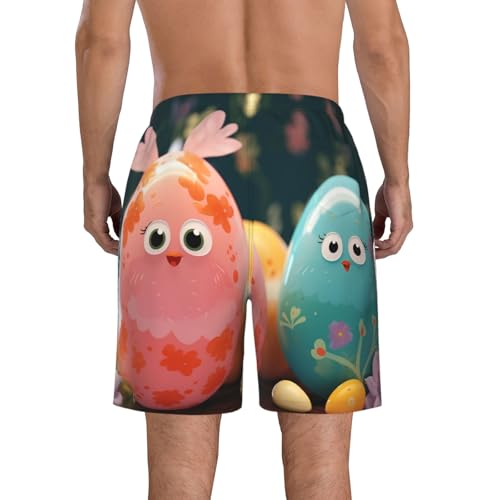 Men's Swim Trunks Cute Eggs Quick Dry Board Shorts Mens Bathing Suit Beach Swimwear with Pockets3