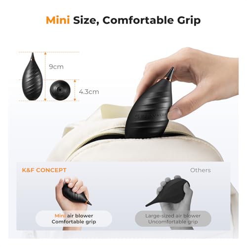 K&F CONCEPT Mini-Luftgebläse, Staubbläser, Druckluftreiniger für PC, Digitales, DSLR, SLR, Kameraobjektive, Tastaturen, Elektronik