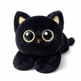 Picture of uoozii 20" | 4 Pounds Black Cat Weighted Stuffed Animals with Unscented Microwavable Heating Pad, Cute Coolable Heatable Weighted Plush Warm Gift for Kids & Adults