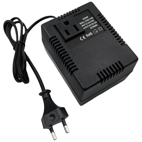 Convertitore di Tensione 220V a 110V 300W, Trasformatore di Alimentazione Step Down Compatto per Dispositivi Elettrici, Adattatore di Corrente Portatile per Viaggio Casa Ufficio