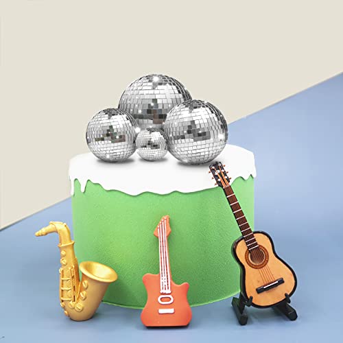 Newmemo 11Pcs Disco Ball Cake Decoration Mirror Disco Ball Cake Topper 70'S Disco Cake Decoration Disco Ball Table Decorations Disco Ball Centerpiece Decor Disco Ball Dance Birthday 70S Theme Party #TOP7