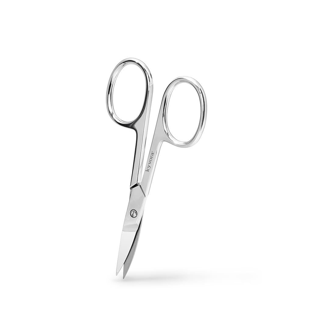 Kyvora Professional Curved Nail Scissors for a Beautiful Rounded Nail Shape.