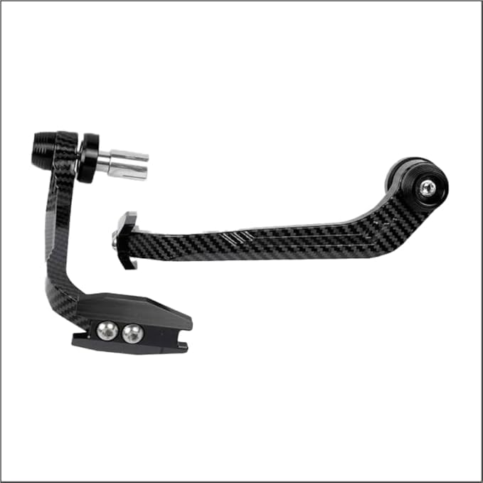 HK Aluminium Handlebar Brake Clutch Lever Hand Guard Protector for Motorcycle .0.3 Black