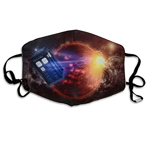 Doctor Dr Who Police Box Fashion 3d Printed Outdoor Mask Protection Unisex Dustproof Reusable
