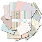 24 Sheets Scrapbook Paper - 12x12 Boho Double-Sided Pattern Paper Set, Scrapbooking Card Stock Pad, Decorative Papers for DIY Photo Album Crafts Junk Journal Art Background Card Making, 160Gsm - Image 4