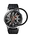 LDFAS Bezel Ring Compatible for Galaxy Watch 46mm, Adhesive Cover Anti Scratch Stainless Steel Protection Case Compatible for Samsung Galaxy Gear S3 Frontier & Classic Smartwatch, Black