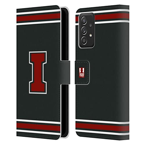 Housse cuir Galaxy A52 rouge style universitaire pour simplifier vos journées de cours