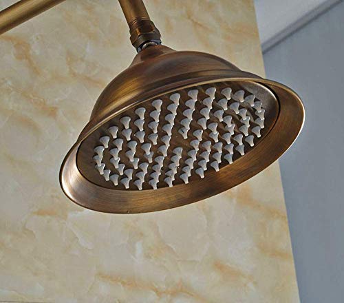 Douche pluie laiton résistant au calcaire avec douchette à main rétro