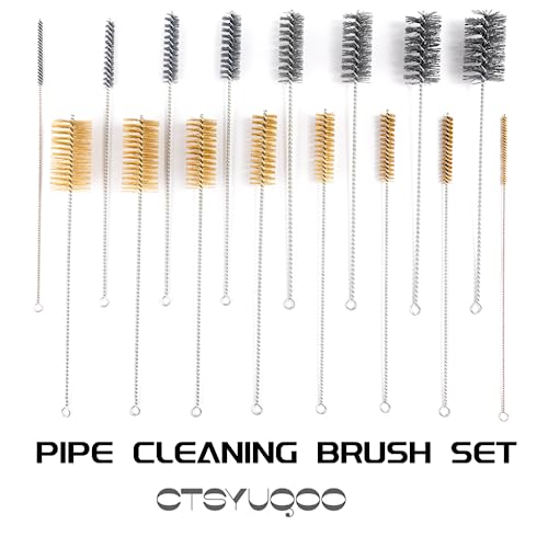 16 Inch Extra Long Pipe Cleaning Brush Set Abrasive Filament, 8 Piece Variety Pack for Removal of Rust, Corrosion, Paint, Etc. - Thumbnail 7