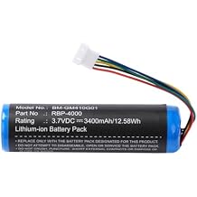 3400mAh RBP-4000 BT-8 Battery Replacement for DATALOGIC GBT4400 GBT4430 GM4100 GM4100-BK-43hz GM4130 GM4400 GM4430GRYPHON GM4100 RBP-GM40 DATALOGIC BT-8 BP-4000 Battery
