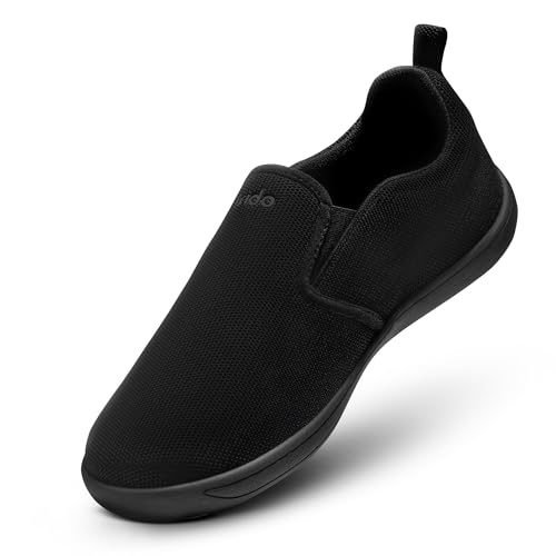 Image of Frido Cloud Comfort Slip-On Shoes for Men | Zero-Drop Barefoot Style with Wide Toe Box | Lightweight Breathable Knit Casual Walking Shoes with Flexible Sole | Natural Foot Movement